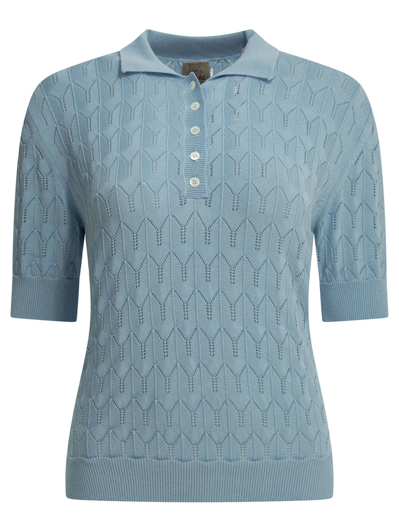 Rakkì Rakkì California Polo Shirt Light Blue Women - World Class Fashion