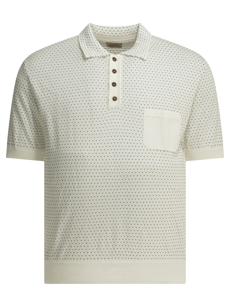Rakkì Rakkì Textured Knit Polo Shirt White - World Class Fashion
