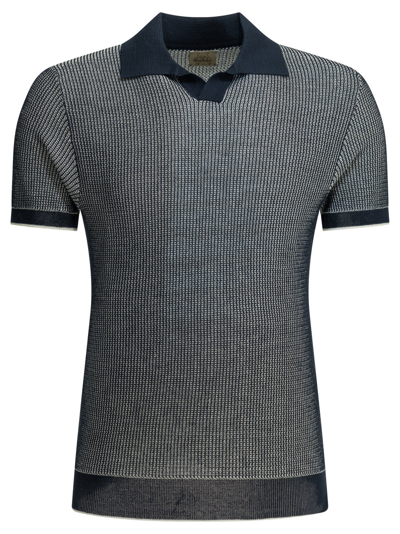 Rakkì Rakkì Mercedes 300 Bicolor Polo Shirt Blue Men - World Class Fashion