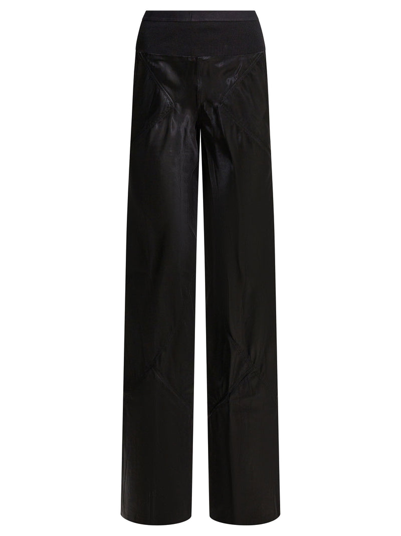 Rick Owens Pantalones al bies Rick Owens negros para mujer - World Class Fashion