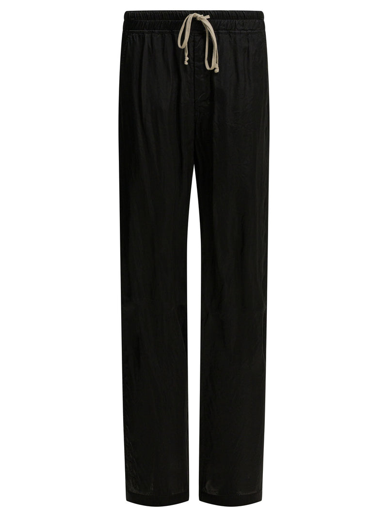 Rick Owens Pantalones Dietrich con cordón Rick Owens negros - World Class Fashion