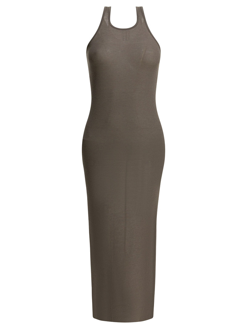 Rick Owens Rick Owens Vestido largo tubo gris para mujer - World Class Fashion
