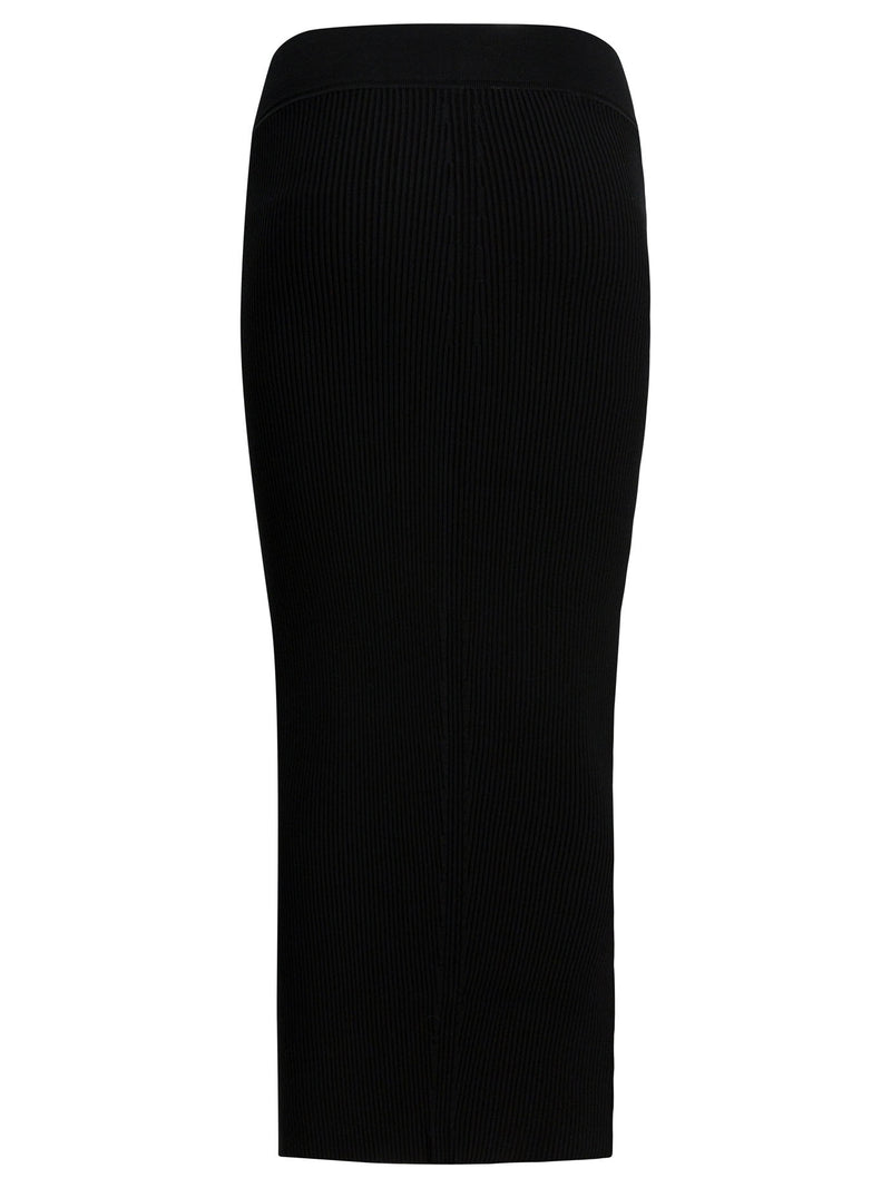Rick Owens Rick Owens Falda Lápiz de Punto Negro para Mujer - World Class Fashion