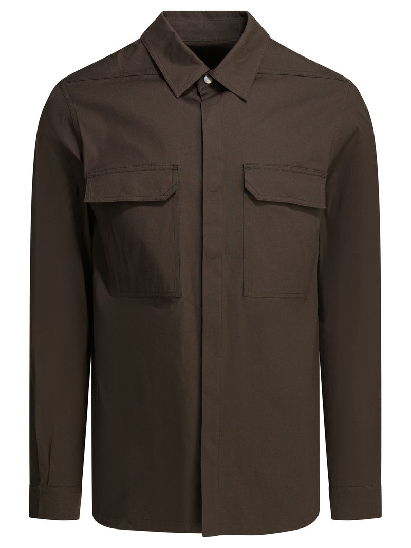 Rick Owens Rick Owens Men's Brown Cotton Jacket - World Class Fashion
