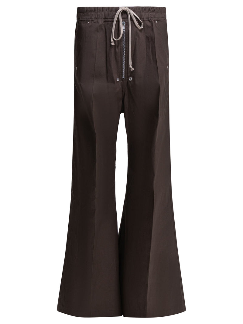 Rick Owens Rick Owens Cotton Blend Trousers Brown Men - World Class Fashion