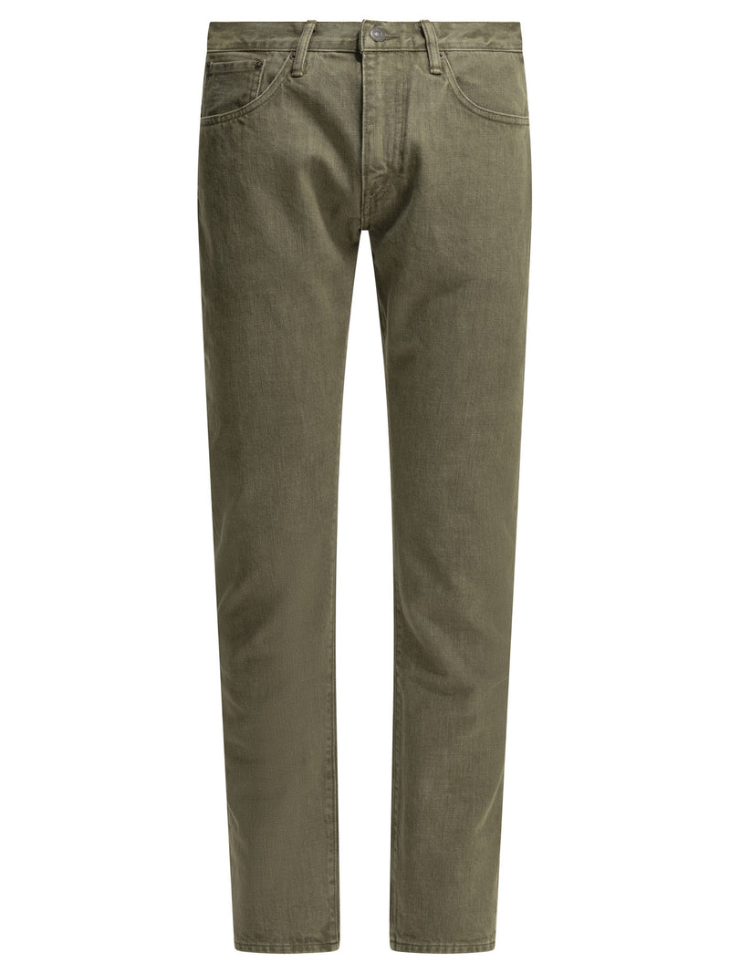 Rrl By Ralph Lauren Rrl By Ralph Lauren Olive Straight-leg Jeans - World Class Fashion