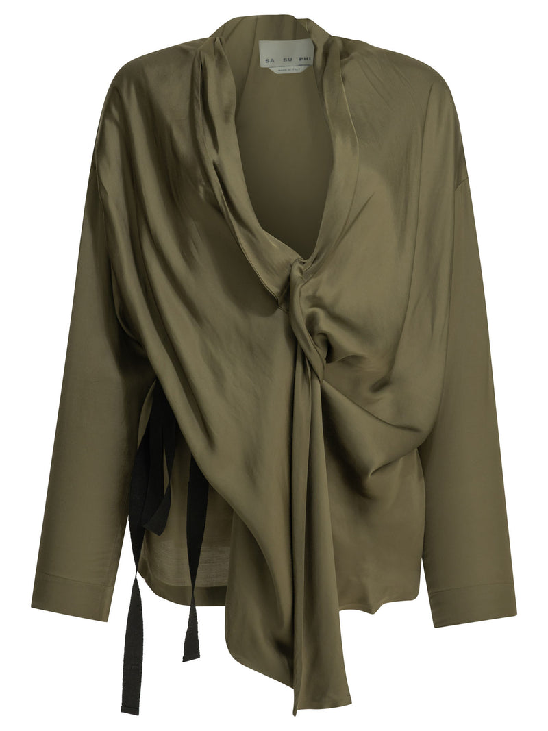 Sa Su Phi Sa Su Phi Women Shirt Green - World Class Fashion