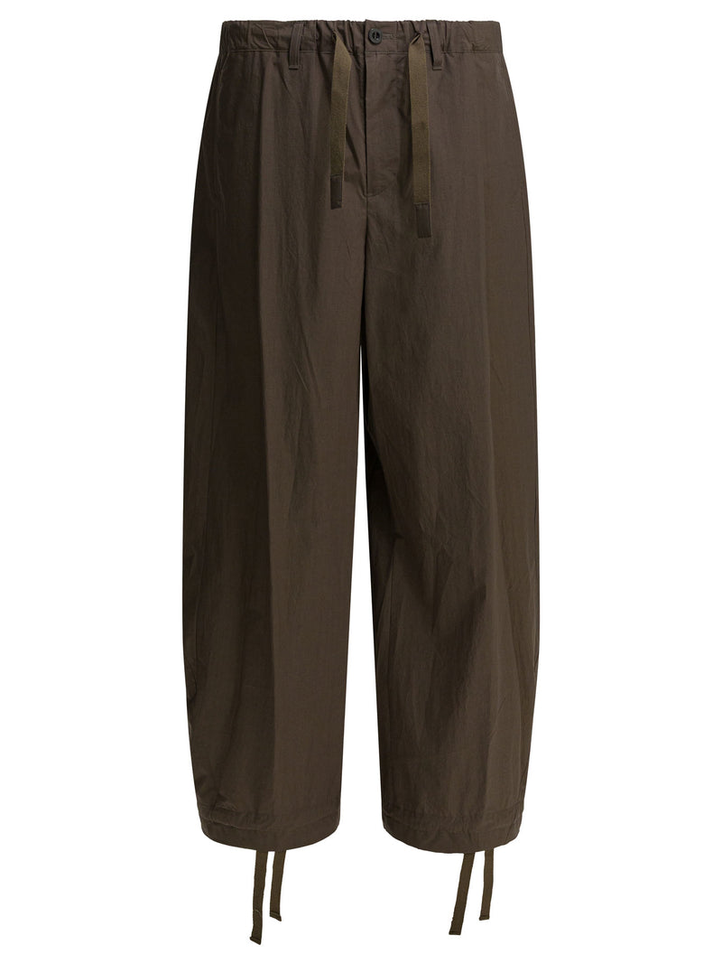 Sacai Sacai Pantalones de algodón marrón para hombre - World Class Fashion