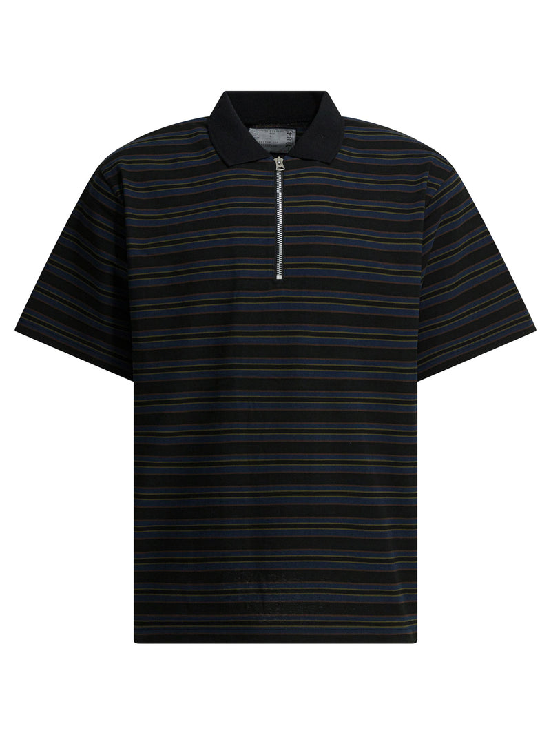 Sacai Sacai Men Polo Shirt Black Cotton - World Class Fashion