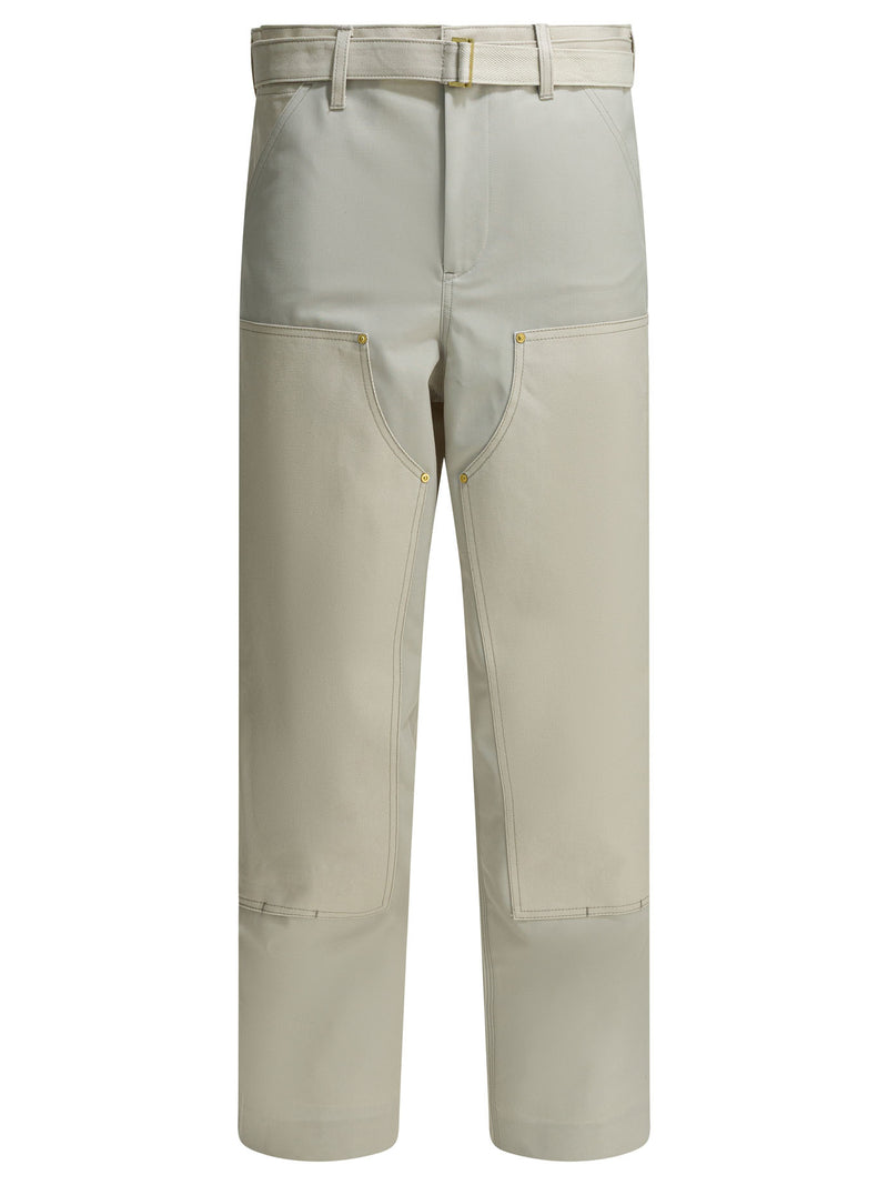 Sacai Sacai Carhartt Wip Duck Cargo Pants White Men - World Class Fashion