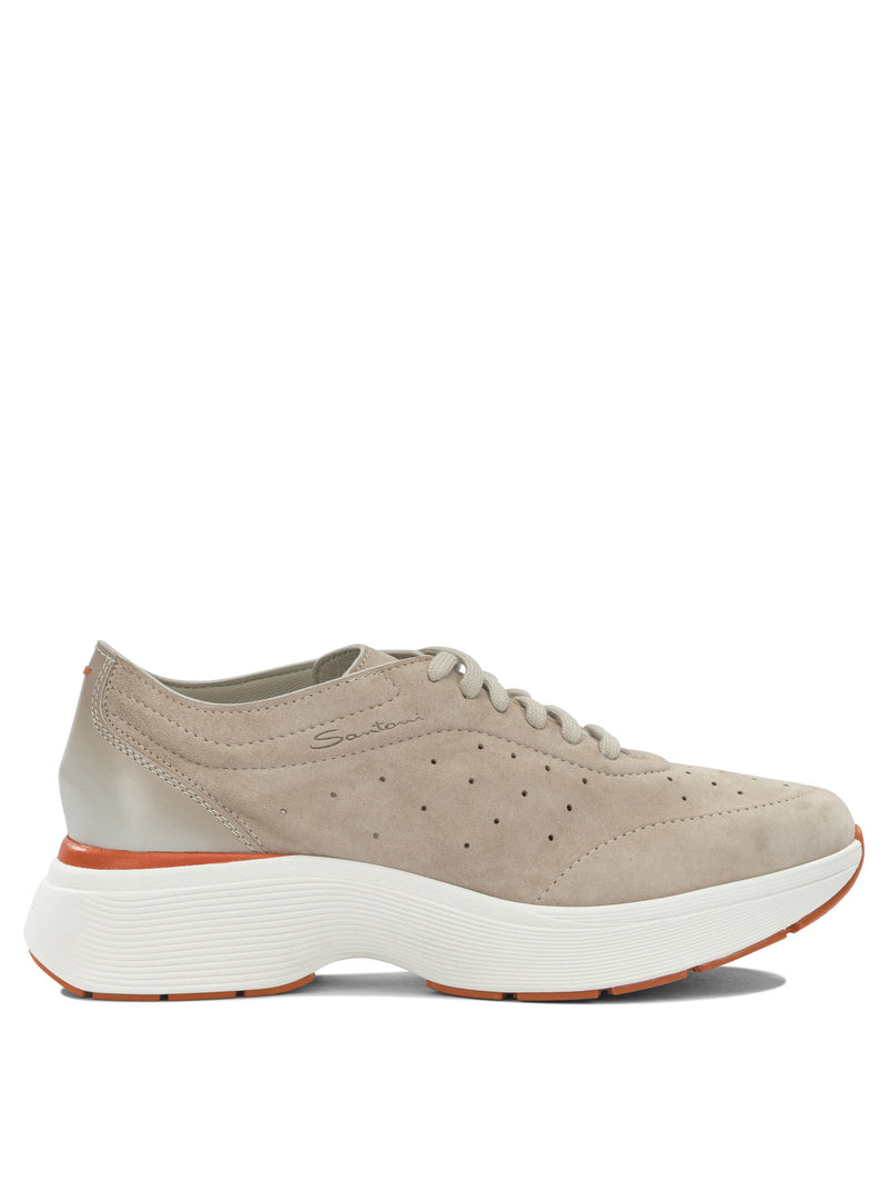 Santoni Zapatillas Altas Santoni Easy Bounce Beige para Mujer - World Class Fashion