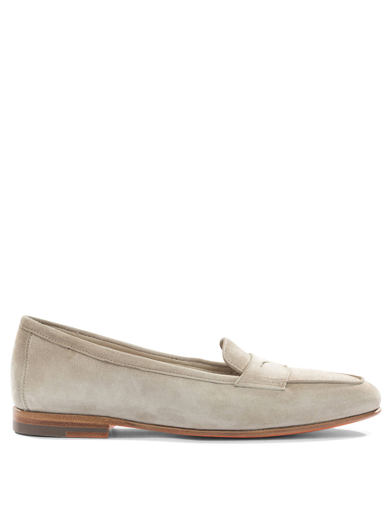 Santoni Santoni Carla Loafers Beige Women - World Class Fashion