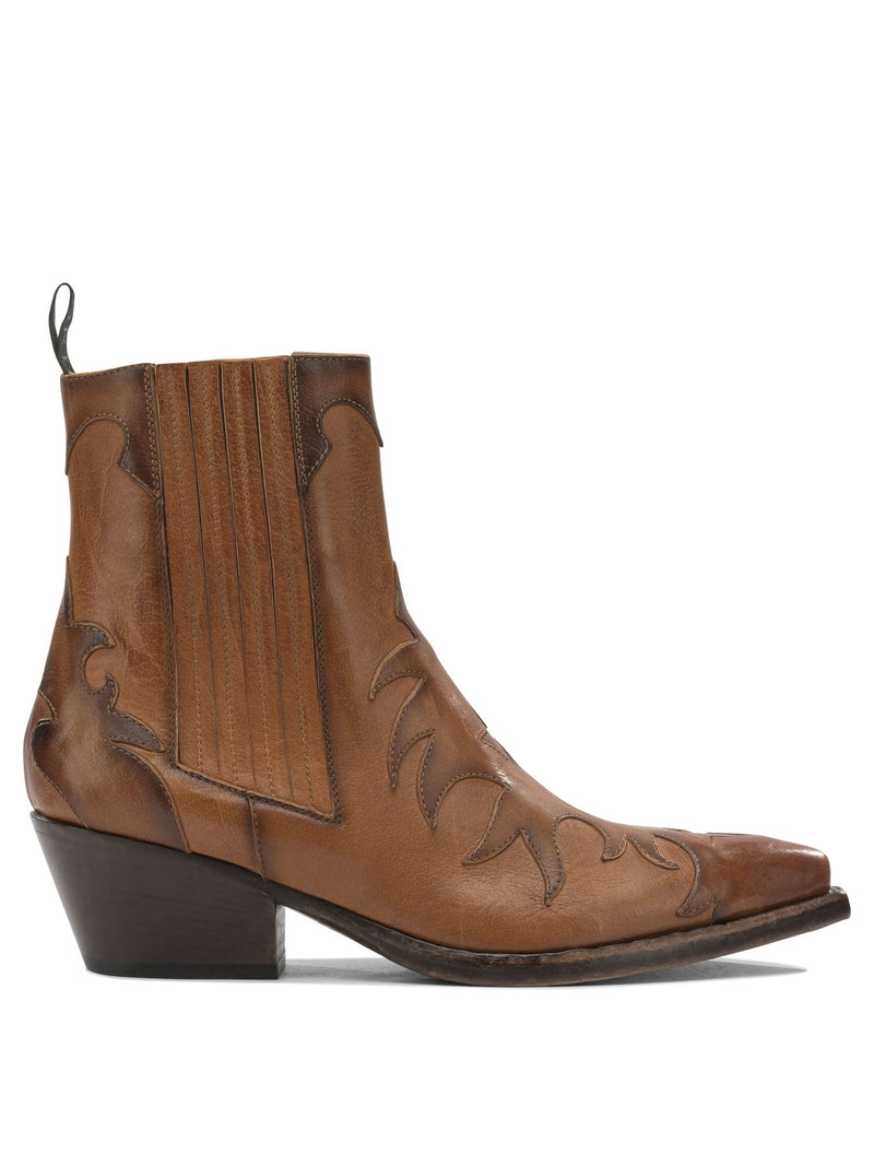 Sartore Botas Cowboy de Piel Sartore SR4900BUFALO Marrones - World Class Fashion