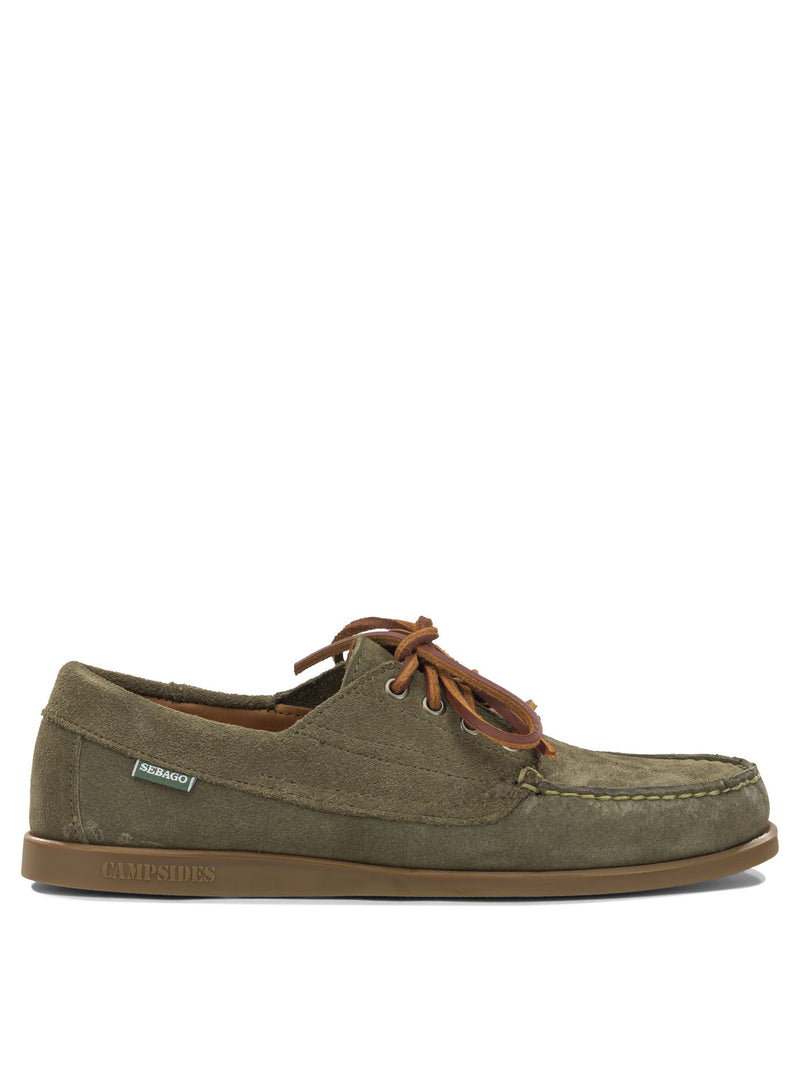 Sebago Mocasines con cordones Sebago Askook verdes para hombre - World Class Fashion