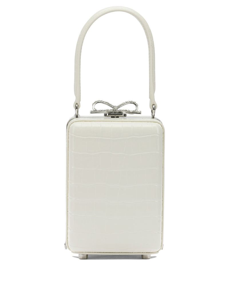 Self-Portrait Bolso de mano de piel blanca Self-Portrait para mujer - World Class Fashion