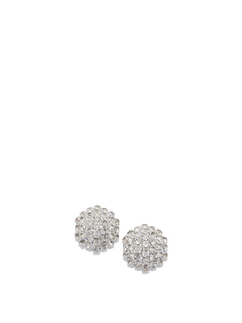 Self-Portrait Self-Portrait Crystal Earrings Silver Women - World Class Fashion