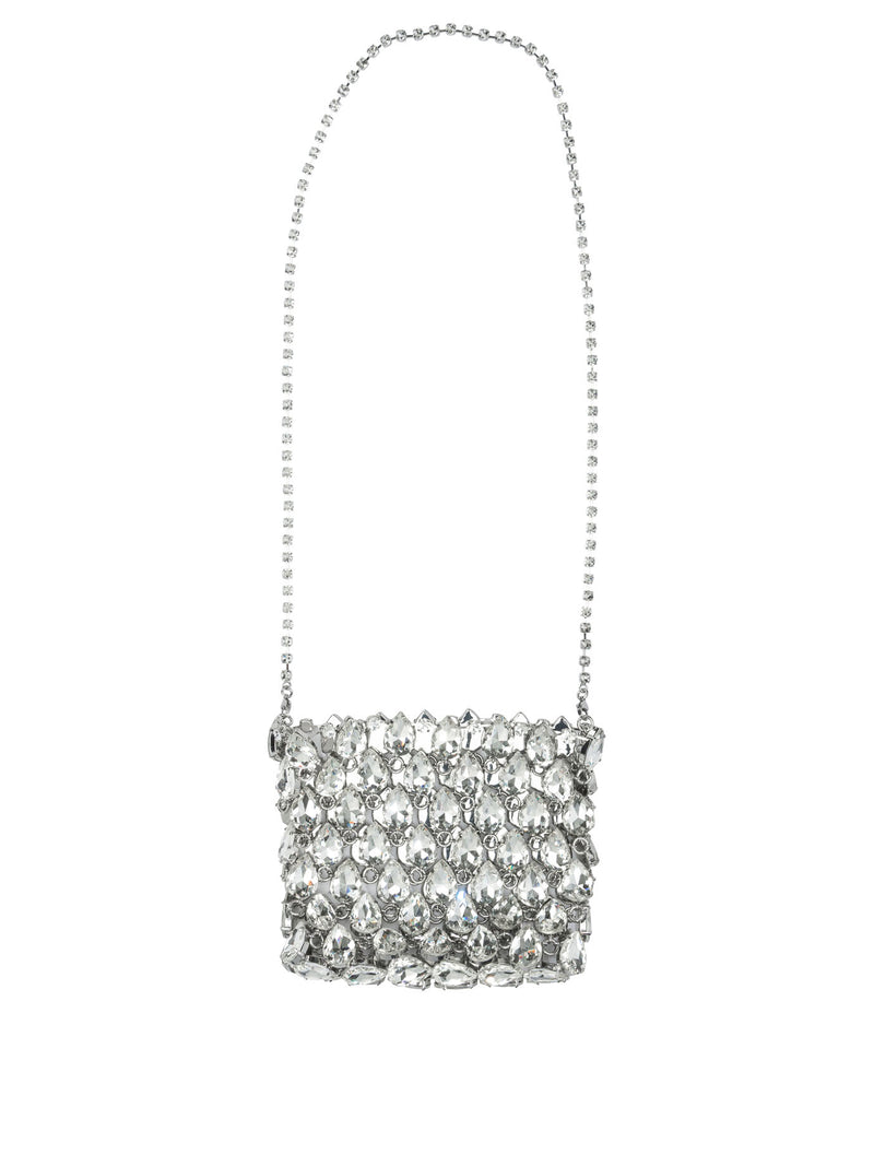 Self-portrait Self-Portrait Small Crossbody Bag Silver - World Class Fashion