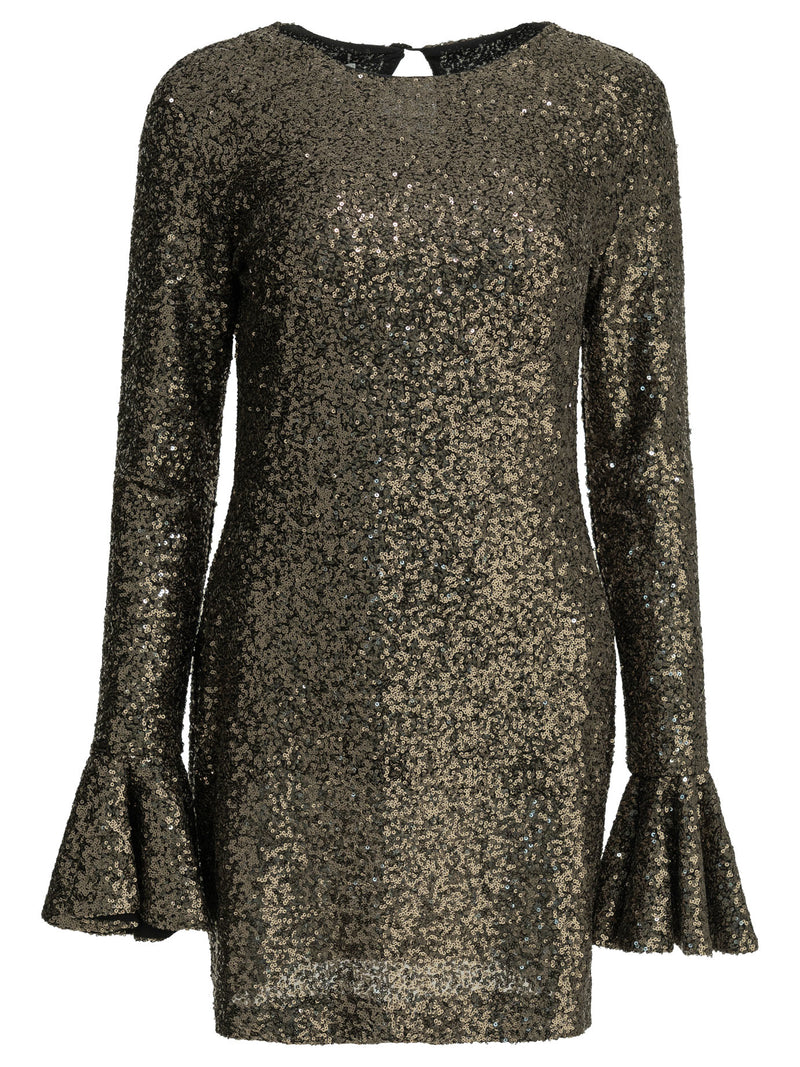 Semper Minivestido Semper con lentejuelas para mujer, color marrón - World Class Fashion
