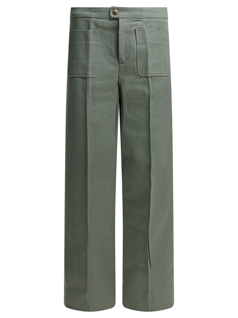 Soeur Soeur Harry Pantalones Casuales Verde Mujer - World Class Fashion