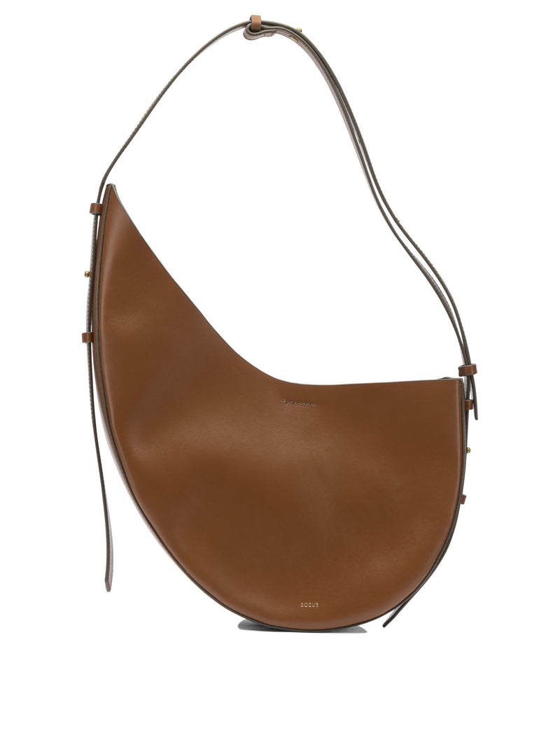 Soeur Bolso de hombro de cuero marrón para mujer Soeur - World Class Fashion