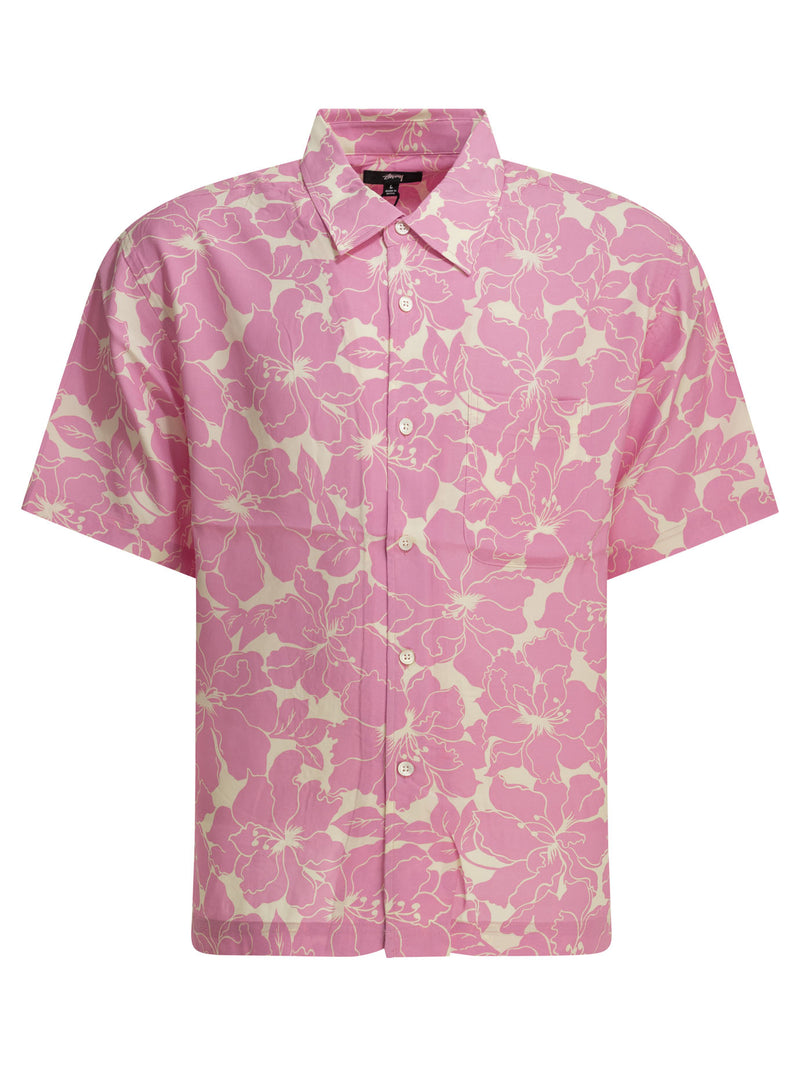 Stüssy Stüssy Men Viscose Shirt Pink - World Class Fashion