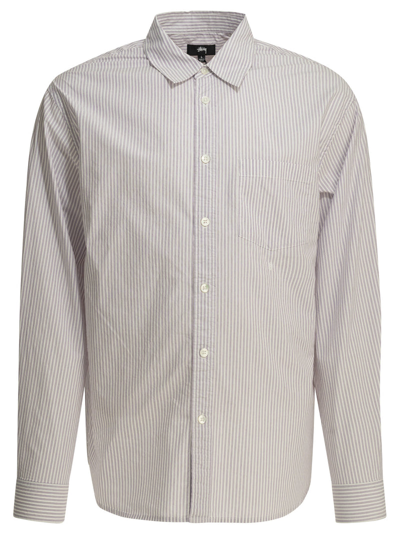 Stüssy Stüssy Men Shirt Purple Stripe - World Class Fashion