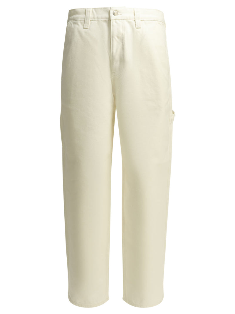 Stüssy Stüssy Cotton Trousers White Men - World Class Fashion