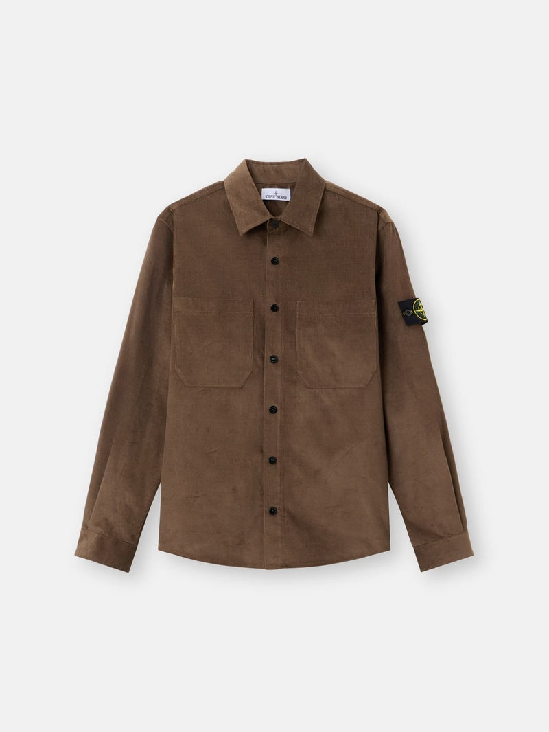 Stone Island Stone Island Cotton Overshirt Brown Men - World Class Fashion