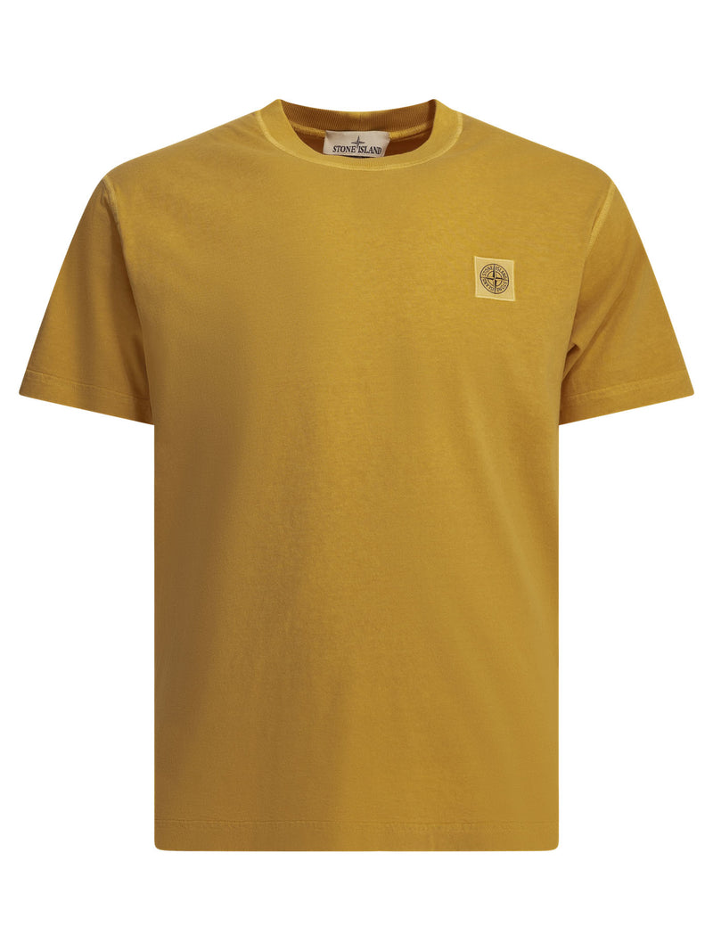 Stone Island Stone Island Compass Logo T-shirt Yellow Men - World Class Fashion