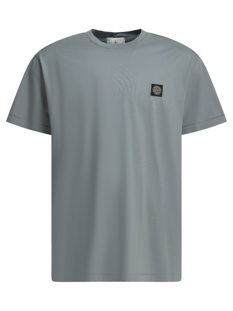 Stone Island Stone Island Cotton T-shirt Grey Men - World Class Fashion