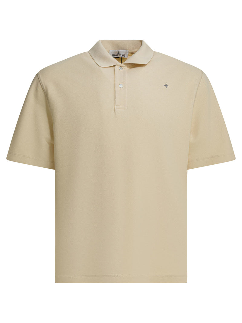 Stone Island Stone Island Cotton Polo Shirt Beige Men - World Class Fashion