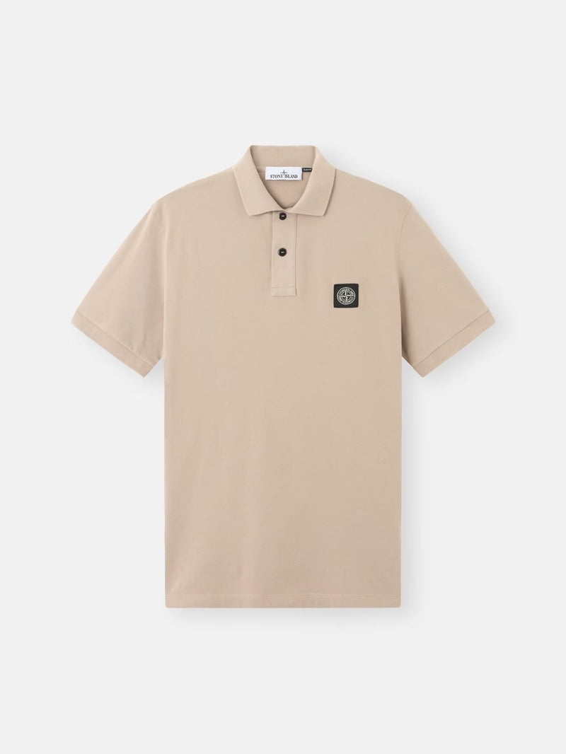 Stone Island Stone Island Slim Fit Polo Shirt Beige Men - World Class Fashion