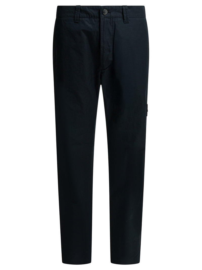 Stone Island Stone Island Cotton Trousers Blue Men - World Class Fashion