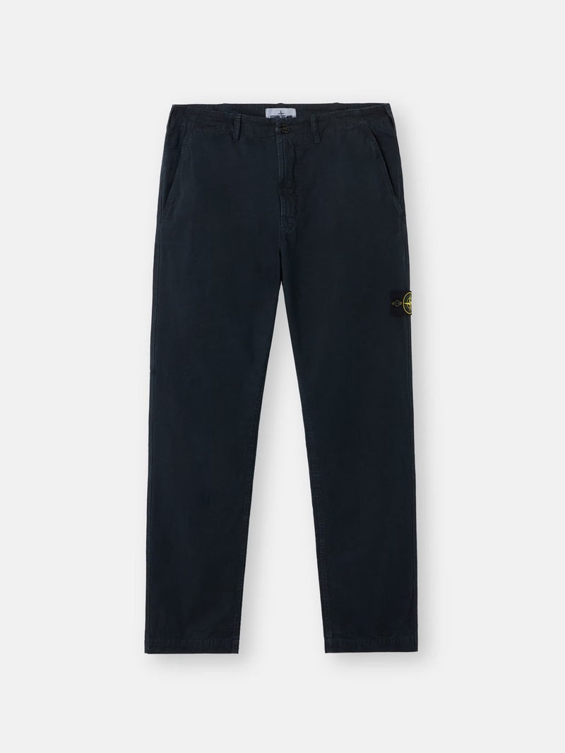 Stone Island Stone Island Organic Cotton Chino Pants Blue - World Class Fashion