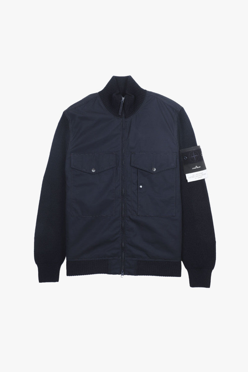 Stone Island Stone Island Light Jacket Blue Wool Men - World Class Fashion