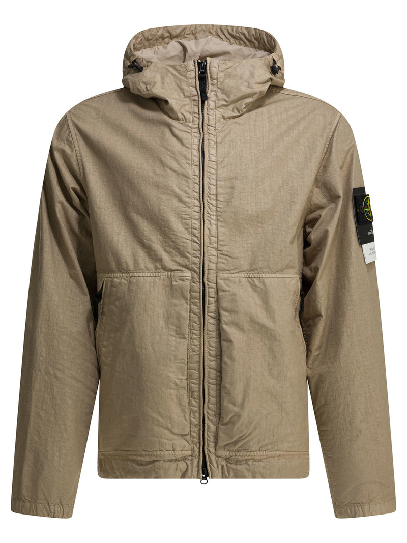Stone Island Stone Island Raincoat Beige Men - World Class Fashion