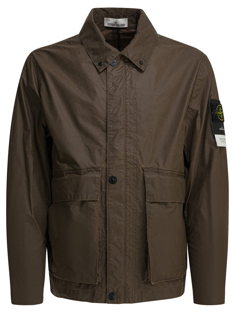 Stone Island Stone Island Jacket with Pockets Brown Men - World Class Fashion