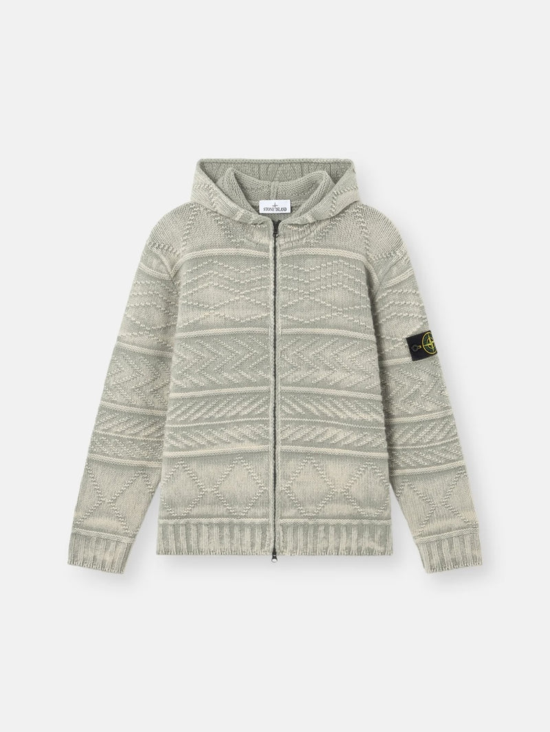 Stone Island Stone Island Cashmere Hooded Sweater Green - World Class Fashion