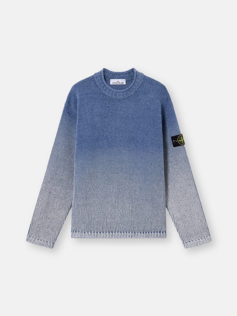 Stone Island Stone Island Cotton Crewneck Sweater Blue - World Class Fashion