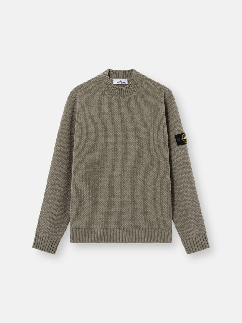 Stone Island Stone Island Men's Cotton Knitwear Green - World Class Fashion