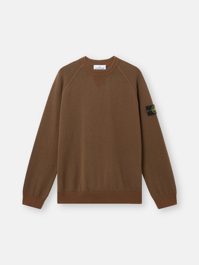 Stone Island Stone Island Cotton Crewneck Knitwear Brown Men - World Class Fashion