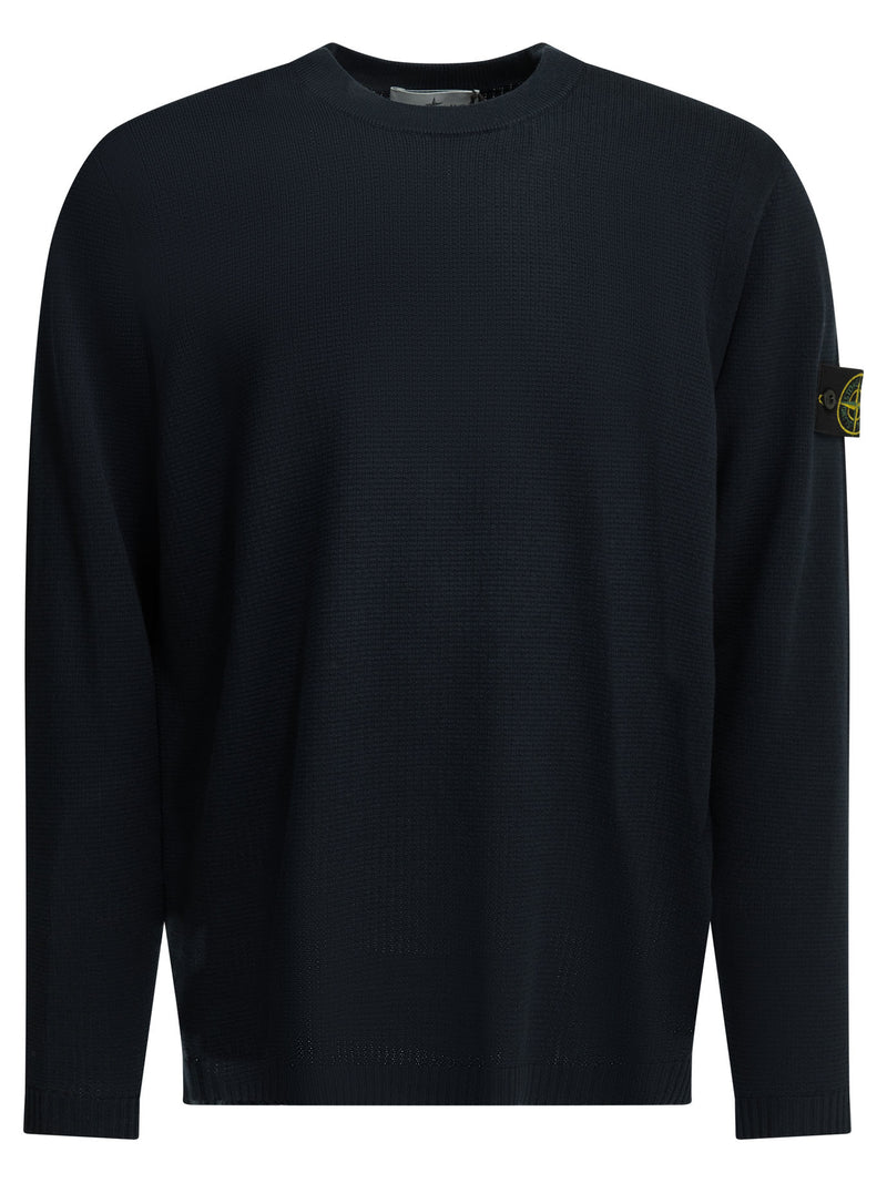 Stone Island Stone Island Crew-neck Sweater Blue Men - World Class Fashion