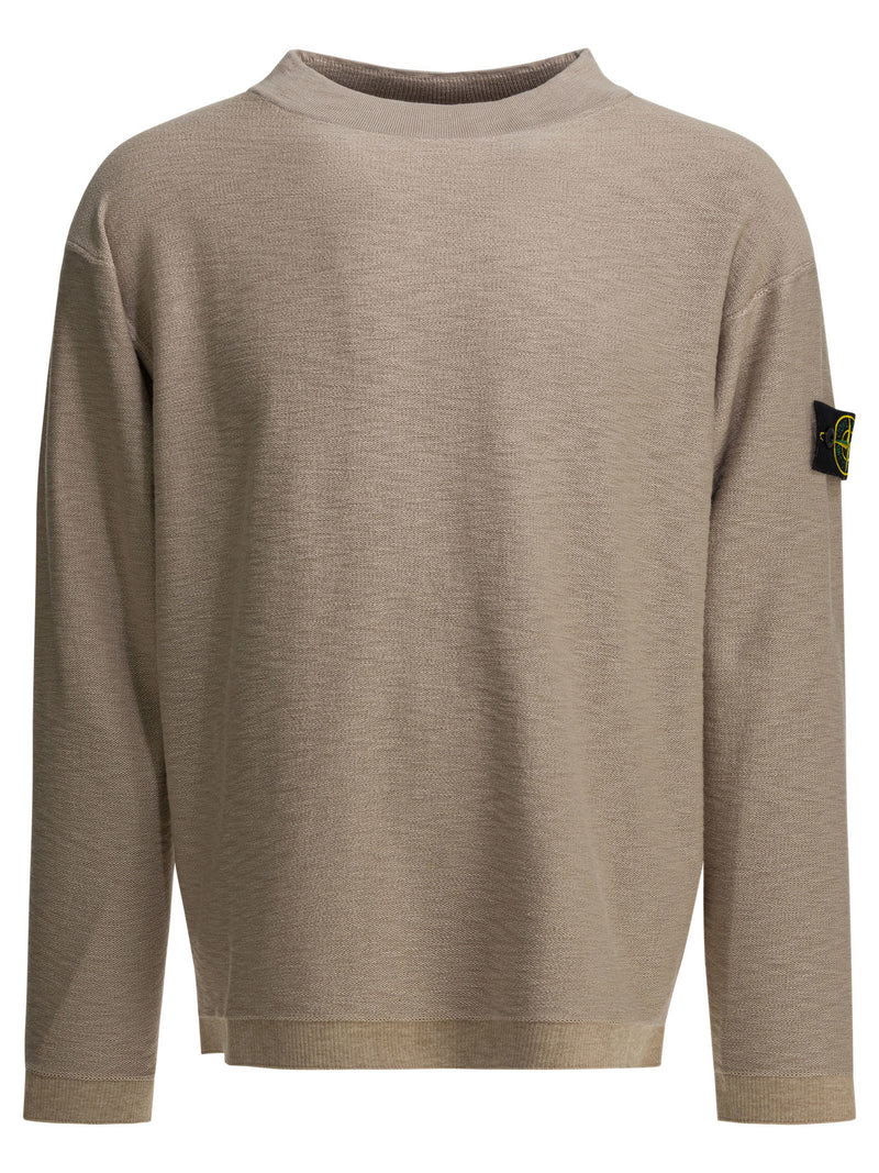 Stone Island Stone Island Crewneck Sweatshirt Beige Men - World Class Fashion