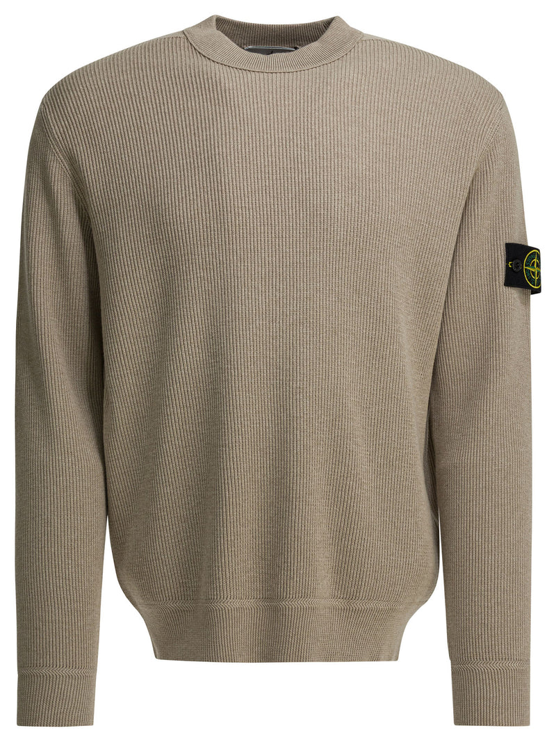 Stone Island Stone Island Men Knitwear Beige Cotton - World Class Fashion