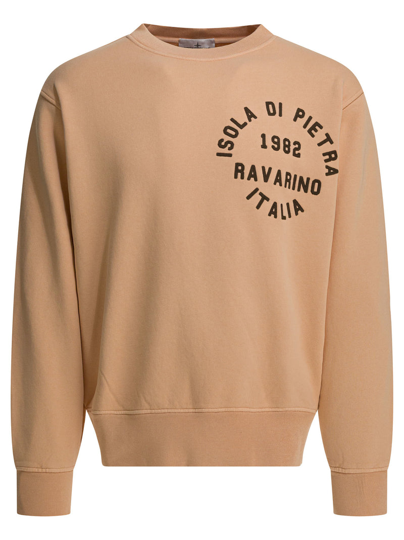 Stone Island Stone Island Men's Cotton Sweatshirt Pink - World Class Fashion