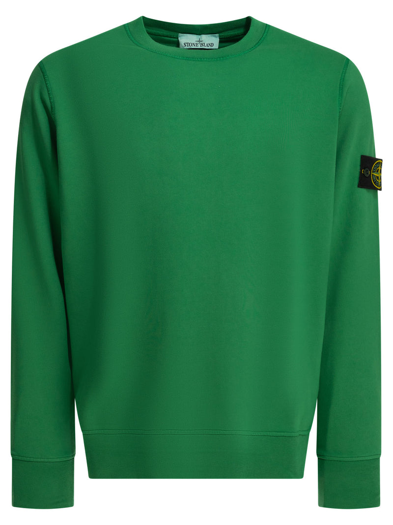 Stone Island Sudadera Stone Island de cuello redondo verde para hombre - World Class Fashion