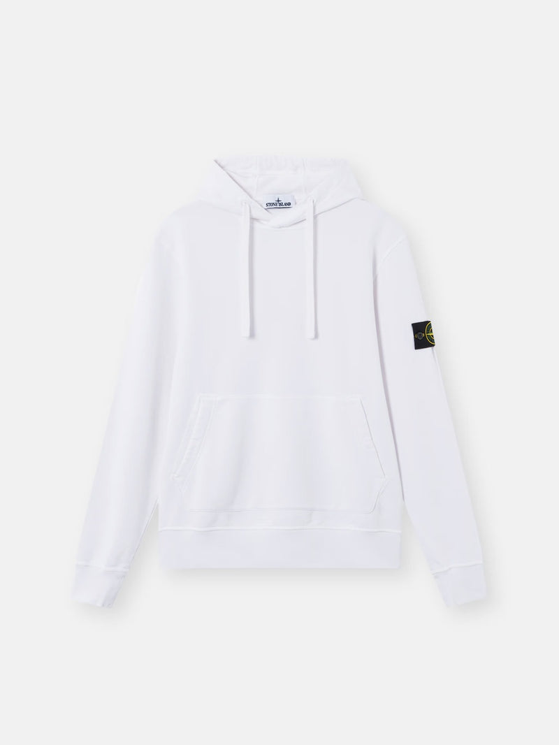 Stone Island Stone Island Cotton Hoodie White Men - World Class Fashion