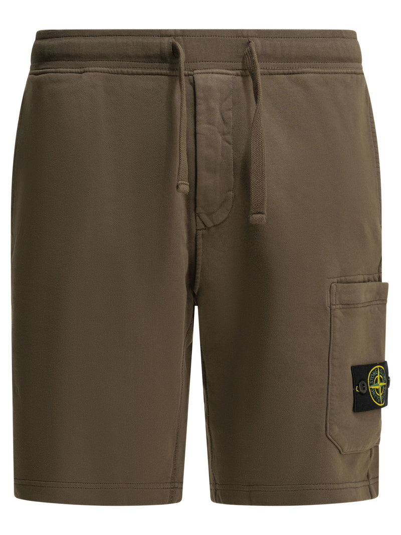 Stone Island Stone Island Jogger Shorts Brown Men - World Class Fashion