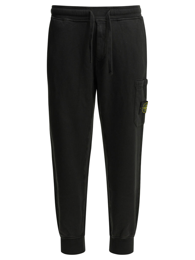 Stone Island Stone Island Elasticated Ankle Pants Black Men - World Class Fashion
