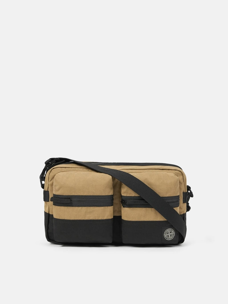 Stone Island Stone Island Pocket Crossbody Bag Beige - World Class Fashion